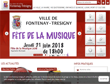 Tablet Screenshot of fontenay-tresigny.fr